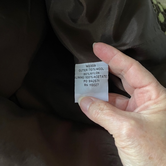 Boden Wool A-line, Above-Knee Skirt, Brown and Green, UK size 12R - Picture 6 of 7